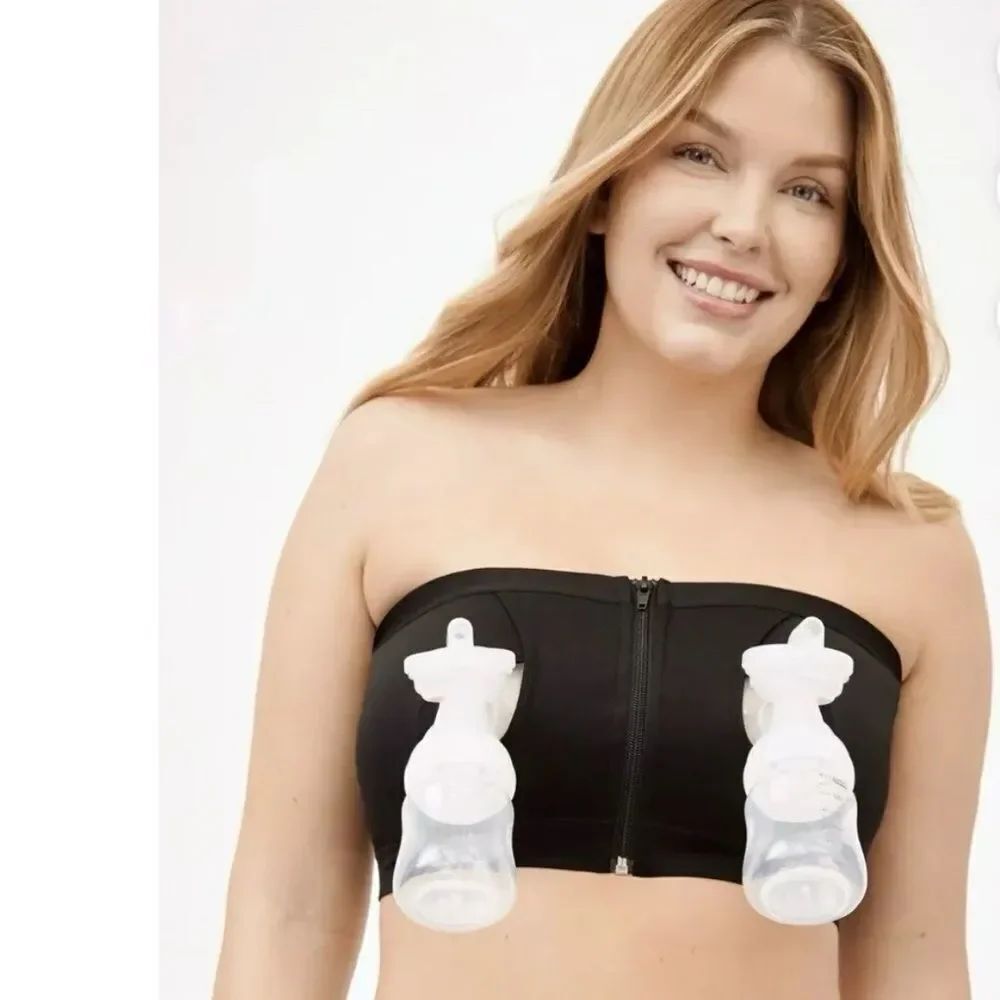 💜 Joyspun SOFT Hands Free Breast Pump Nursing Bra (Size XXXL) BRAND NEW